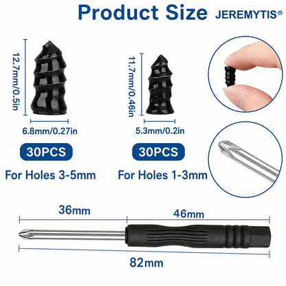 🔥 Last Day 50% OFF 🔥 60PCS Self-Sealing Tire Repair Rubber Nails Kit with 2 Sizes
