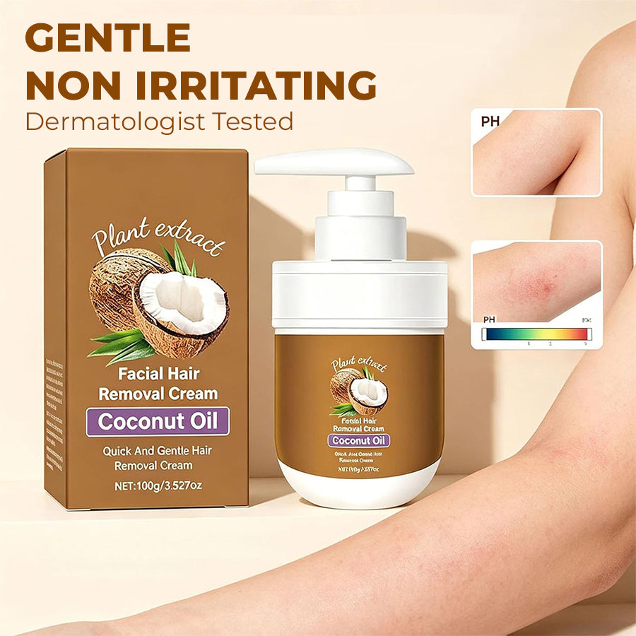 Last Day 50% OFFGentleCoconut Oil Hair Removal Cream