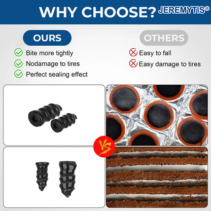 🔥 Last Day 50% OFF 🔥 60PCS Self-Sealing Tire Repair Rubber Nails Kit with 2 Sizes