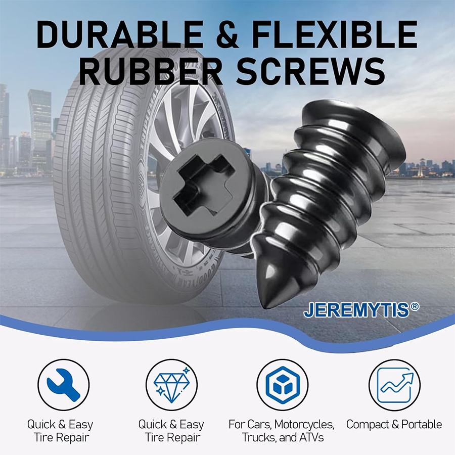 🔥 Last Day 50% OFF 🔥 60PCS Self-Sealing Tire Repair Rubber Nails Kit with 2 Sizes