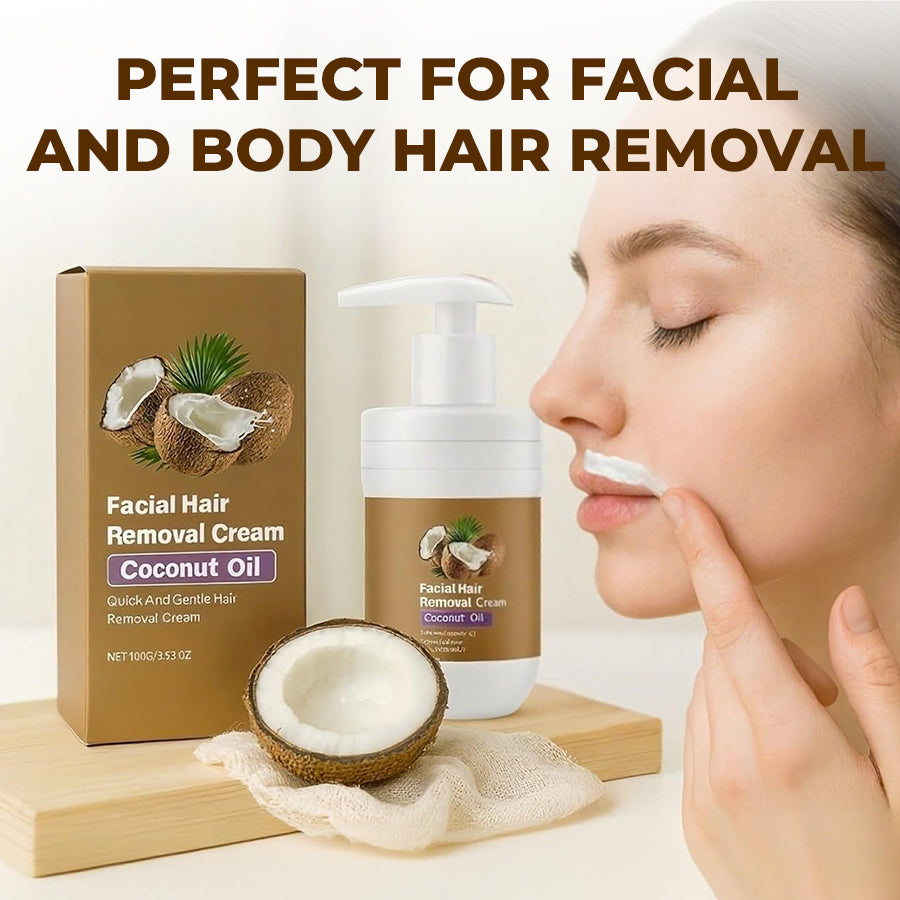 Last Day 50% OFFGentleCoconut Oil Hair Removal Cream