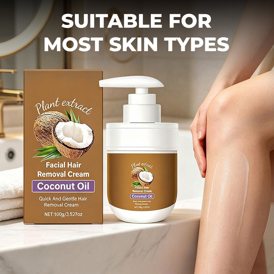 Last Day 50% OFFGentleCoconut Oil Hair Removal Cream
