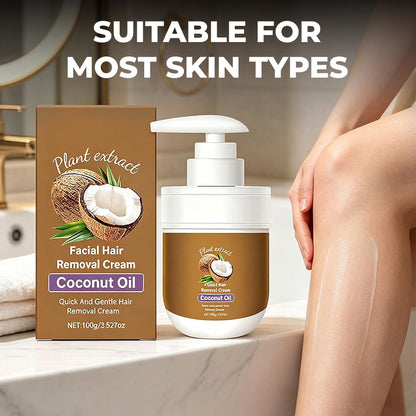 Last Day 50% OFFGentleCoconut Oil Hair Removal Cream