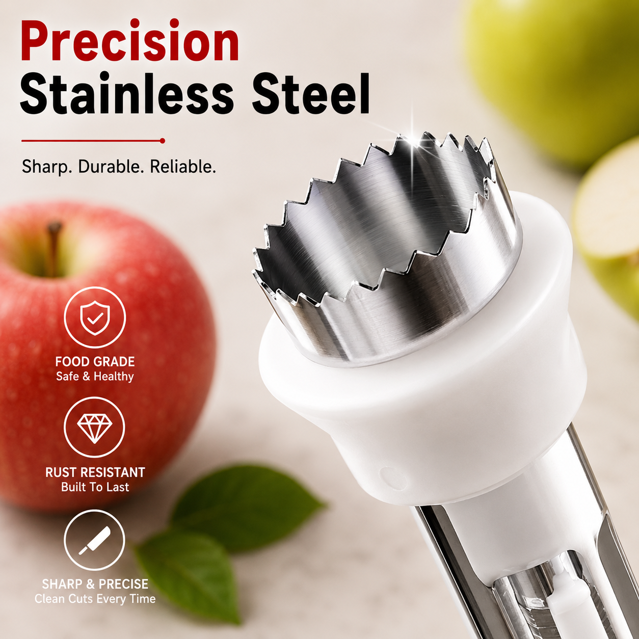 🍎🍐2-in-1 Fruit Corer & Peeler | Core & Peel in Seconds