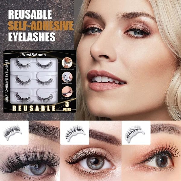 ✨LAST DAY - BUY 1 GET 1 FREE JUST $8.99 EACH✨🎉Reusable Adhesive Eyelashes