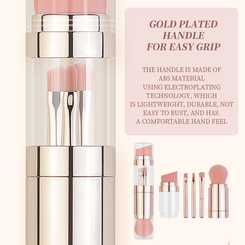 New Arrival 5 In 1 Retractable Makeup Brushes