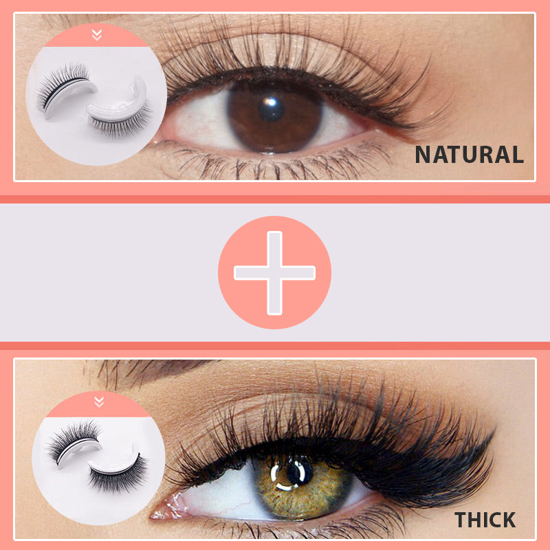 [2 Pairs] Natural + Thick