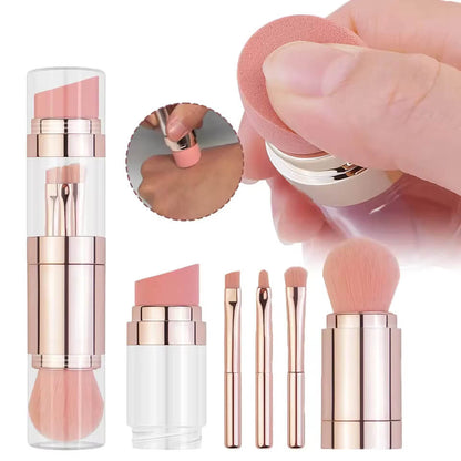 New Arrival 5 In 1 Retractable Makeup Brushes