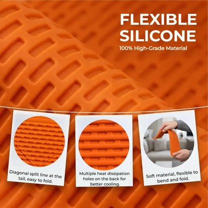 Flexible silicon  Phone holder stand, Bendable Rollable Foldable Design