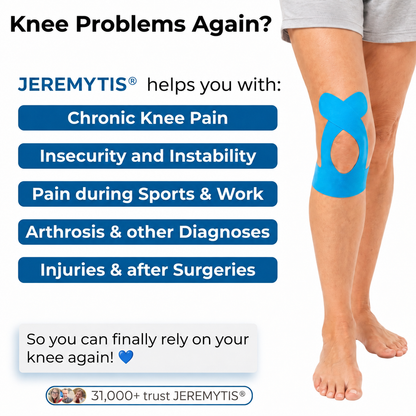 JEREMYTIS® Knee Support — Pre-Cut Kinesiology Tape