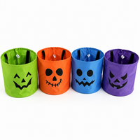Set of 4 LED Pumpkin Bags