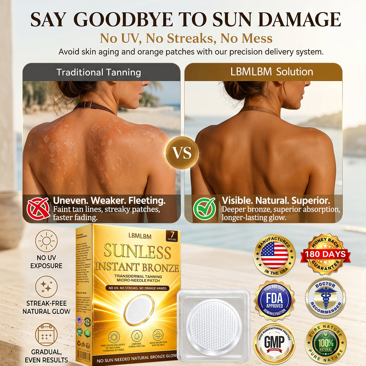 𝑶𝒇𝒇𝒊𝒄𝒊𝒂𝒍 𝑺𝒕𝒐𝒓𝒆 | ☀️☀️ LBMLBM® 𝐒𝐮𝐧𝐥𝐞𝐬𝐬 𝐈𝐧𝐬𝐭𝐚𝐧𝐭 𝐁𝐫𝐨𝐧𝐳𝐞 𝐓𝐚𝐧𝐧𝐢𝐧𝐠 𝐌𝐢𝐜𝐫𝐨𝐧𝐞𝐞𝐝𝐥𝐞 𝐏𝐚𝐭𝐜𝐡 🇺🇸 (𝐉𝐮𝐬𝐭 𝐨𝐧𝐜𝐞 𝐚 𝐝𝐚𝐲) 𝐕𝐢𝐬𝐢𝐛𝐥𝐞 𝐁𝐫𝐨𝐧𝐳𝐞 𝐆𝐥𝐨𝐰 𝐢𝐧 𝟕 𝐃𝐚𝐲𝐬 ✅ 𝐍𝐨 𝐔𝐕, 𝐍𝐨 𝐎𝐫𝐚𝐧𝐠𝐞, 𝐍𝐨 𝐒𝐭𝐫𝐞𝐚𝐤𝐬, 𝐍𝐨 𝐃𝐇𝐀, 𝐍𝐨 𝐌𝐞𝐬𝐬.