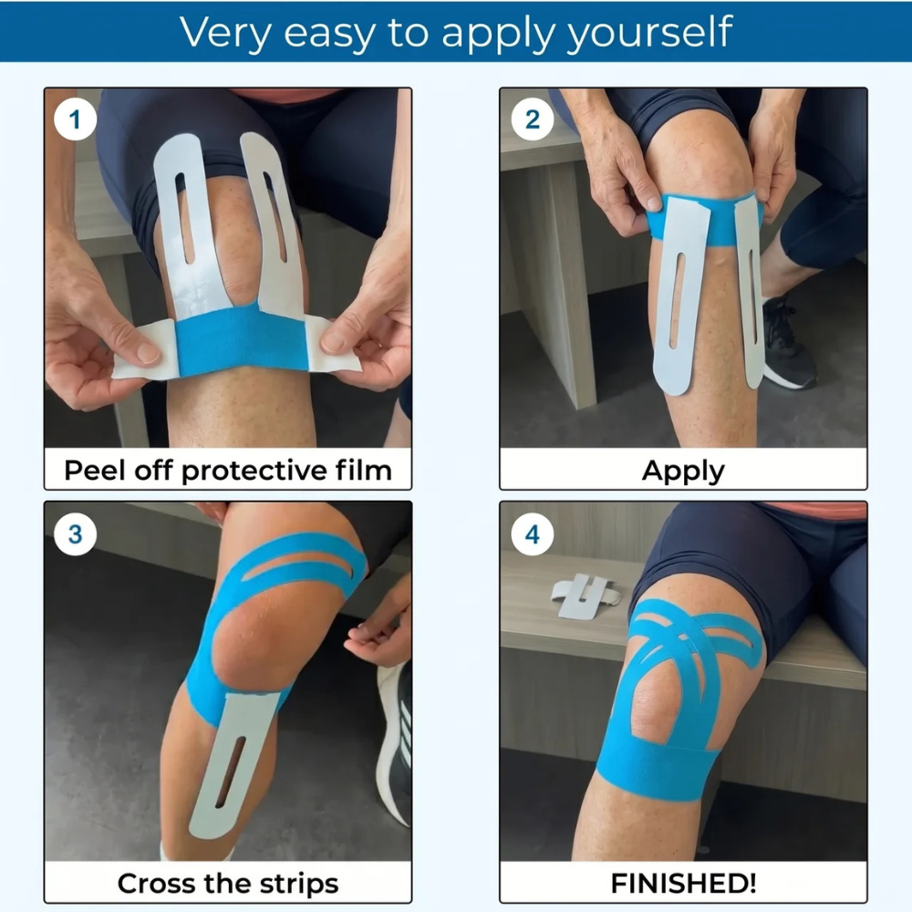 JEREMYTIS® Knee Support — Pre-Cut Kinesiology Tape