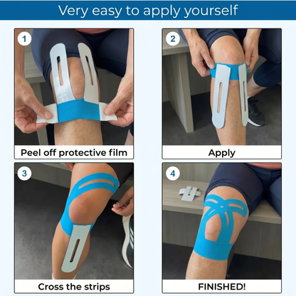 JEREMYTIS® Knee Support — Pre-Cut Kinesiology Tape