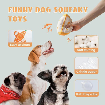 Interactive Plush Tangerine Snuffle Toy