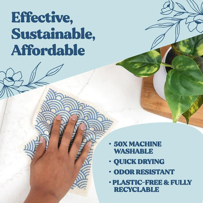 🔥Last Day 49% OFF 💥Swedish Dishcloths for Kitchen & Cleaning | 5 Pack