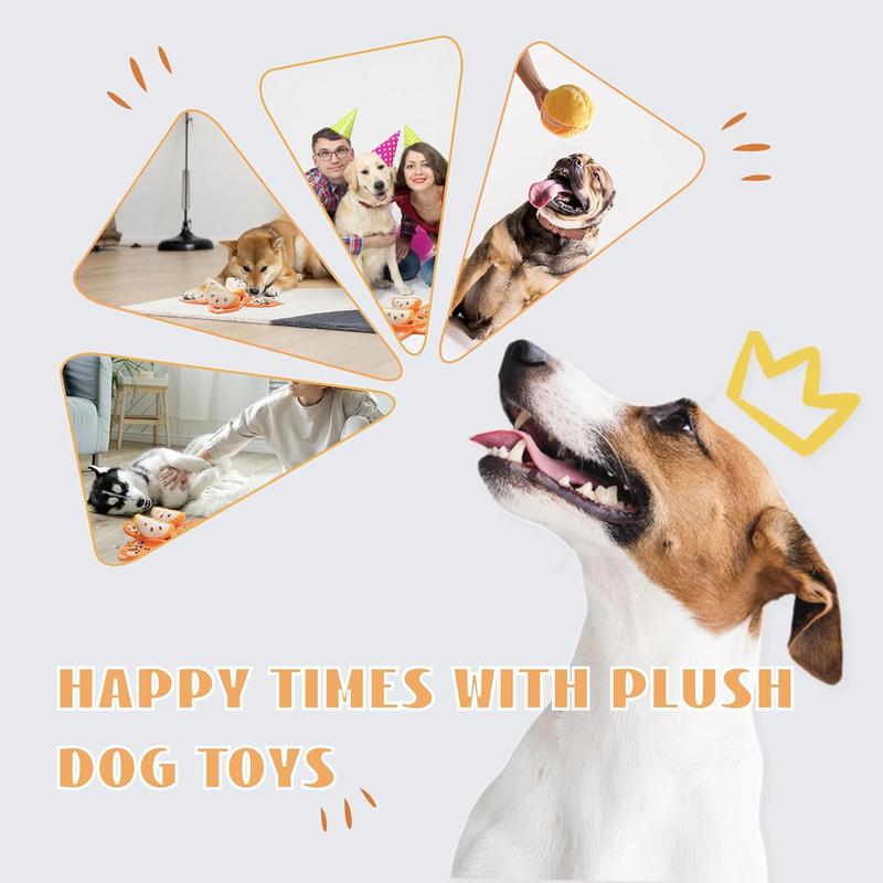 Interactive Plush Tangerine Snuffle Toy
