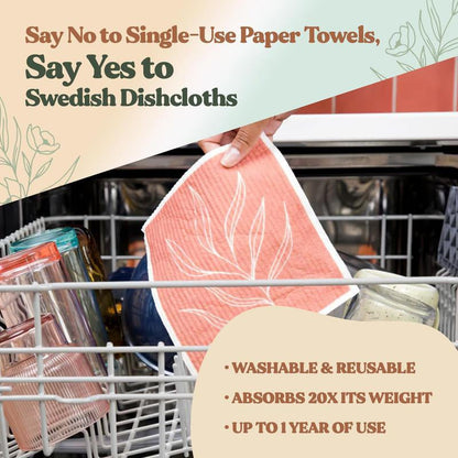 🔥Last Day 49% OFF 💥Swedish Dishcloths for Kitchen & Cleaning | 5 Pack