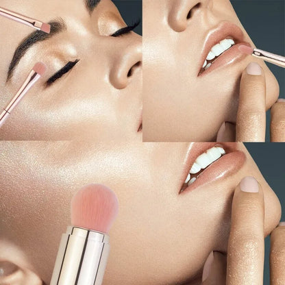 New Arrival 5 In 1 Retractable Makeup Brushes