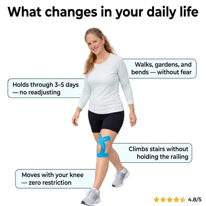 JEREMYTIS® Knee Support — Pre-Cut Kinesiology Tape