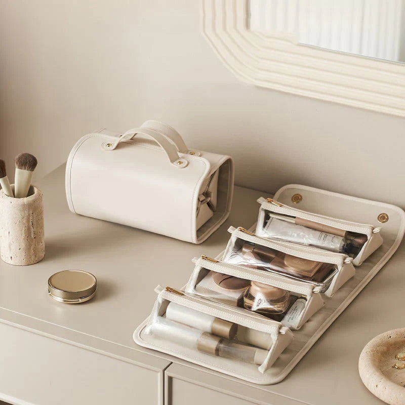 TODAY 49%OFF Leather Waterproof Cosmetic Bag