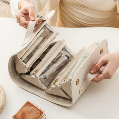TODAY 49%OFF Leather Waterproof Cosmetic Bag